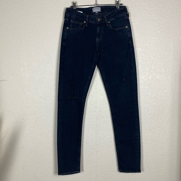 Agolde dark wash skinny jeans - Picture 2 of 8
